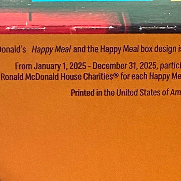 Lil McDonalds Happy Meal Box 2025 Empty Ephemera Hobby Collect McNuggets - Picture 5 of 6